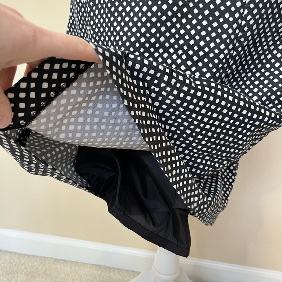 Evan Picone Diamond Polka Dot Tie Back Dress - Picture 5 of 15